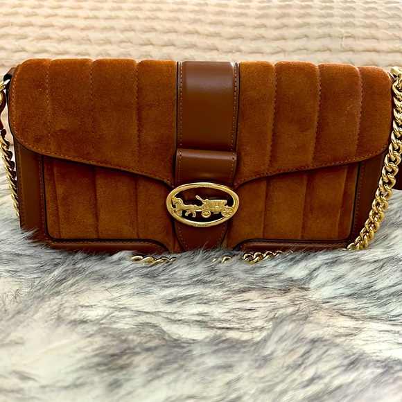 Coach Handbags - Georgie Shoulder Bag With Linear Quiltiing